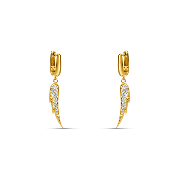 Angel Wing Earrings - Vermeil
